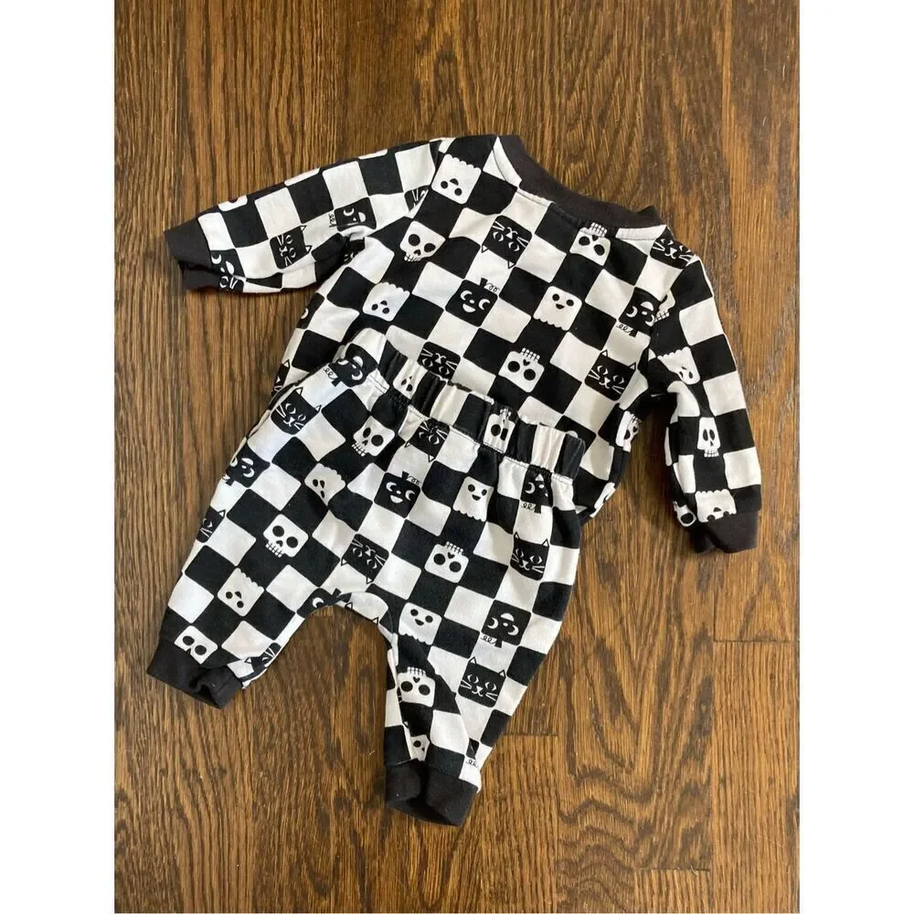 NEW Disney Newborn Infant Baby 0-3 Jack Skelington Halloween Bundle